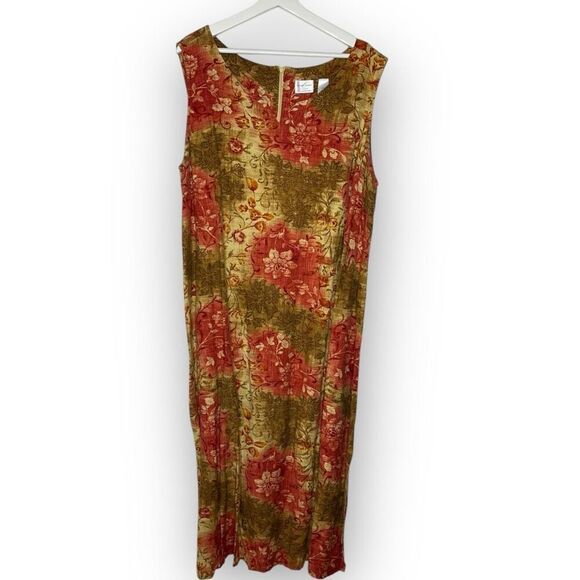 Emma James Liz Claiborne Dress Maxi Sleeveless & Top Linen Blend Plus Size 22W - Picture 9 of 13